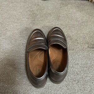 Clarks Dark Brown Leather Loafers